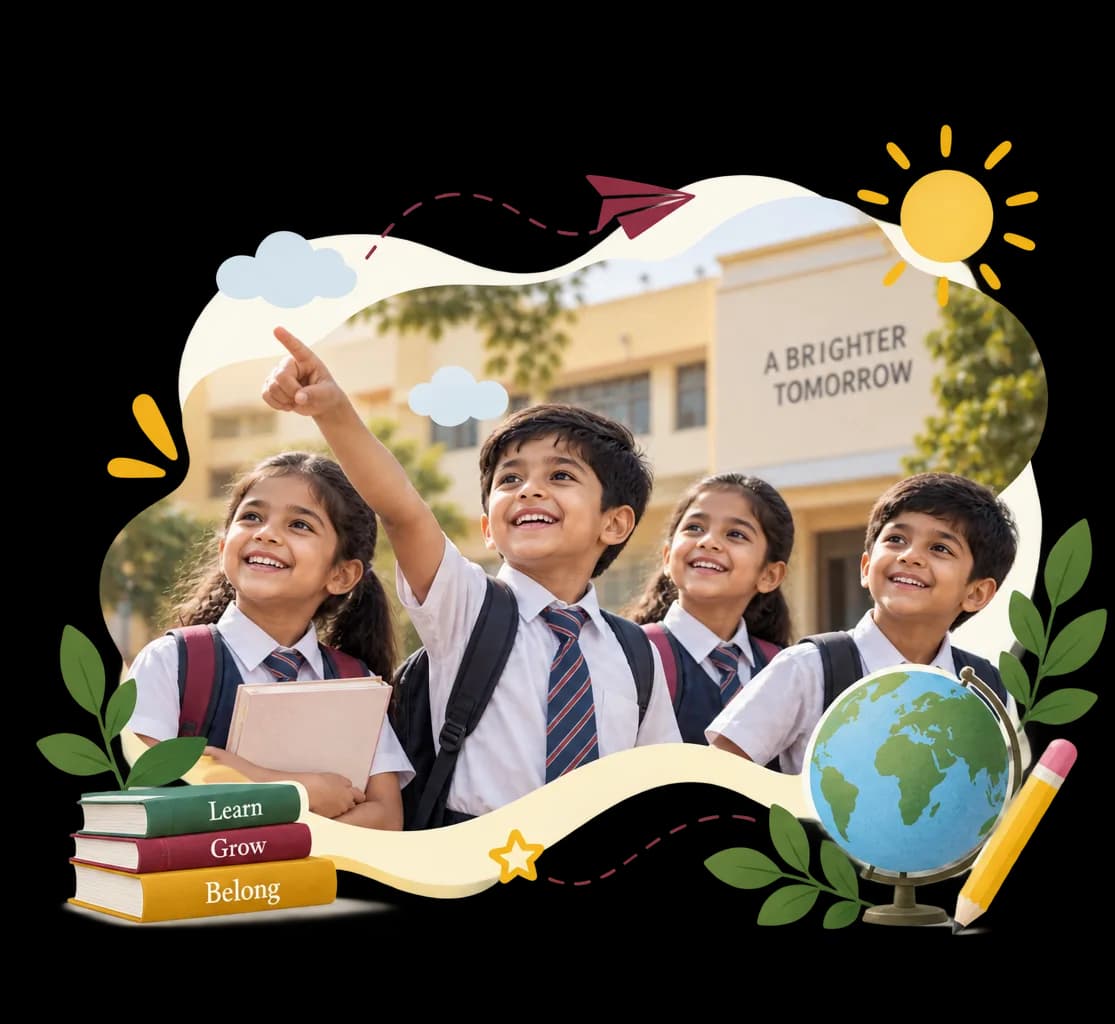 Students interacting at school
